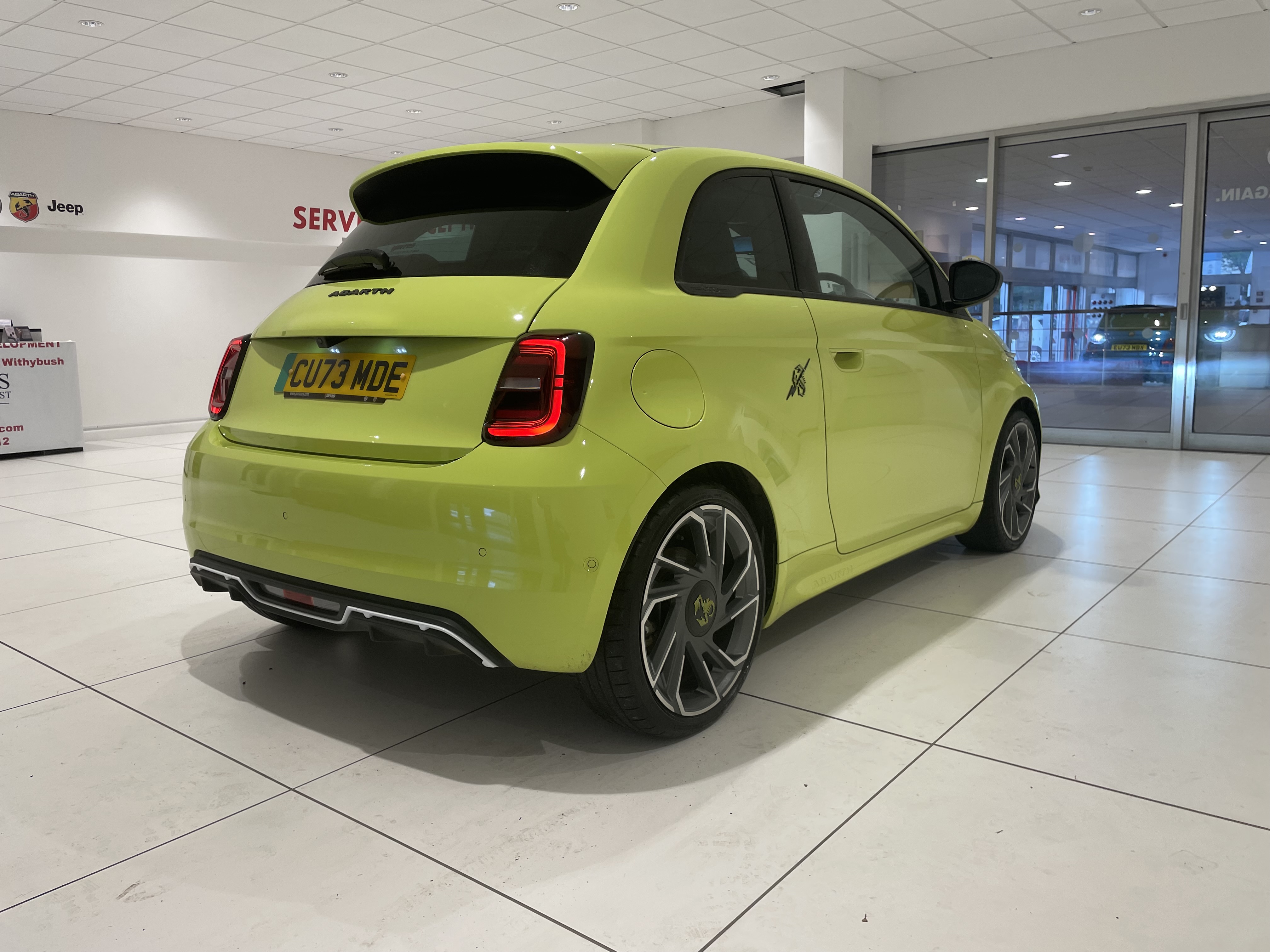 Abarth 500E for sale at PMS in Pembrokeshire