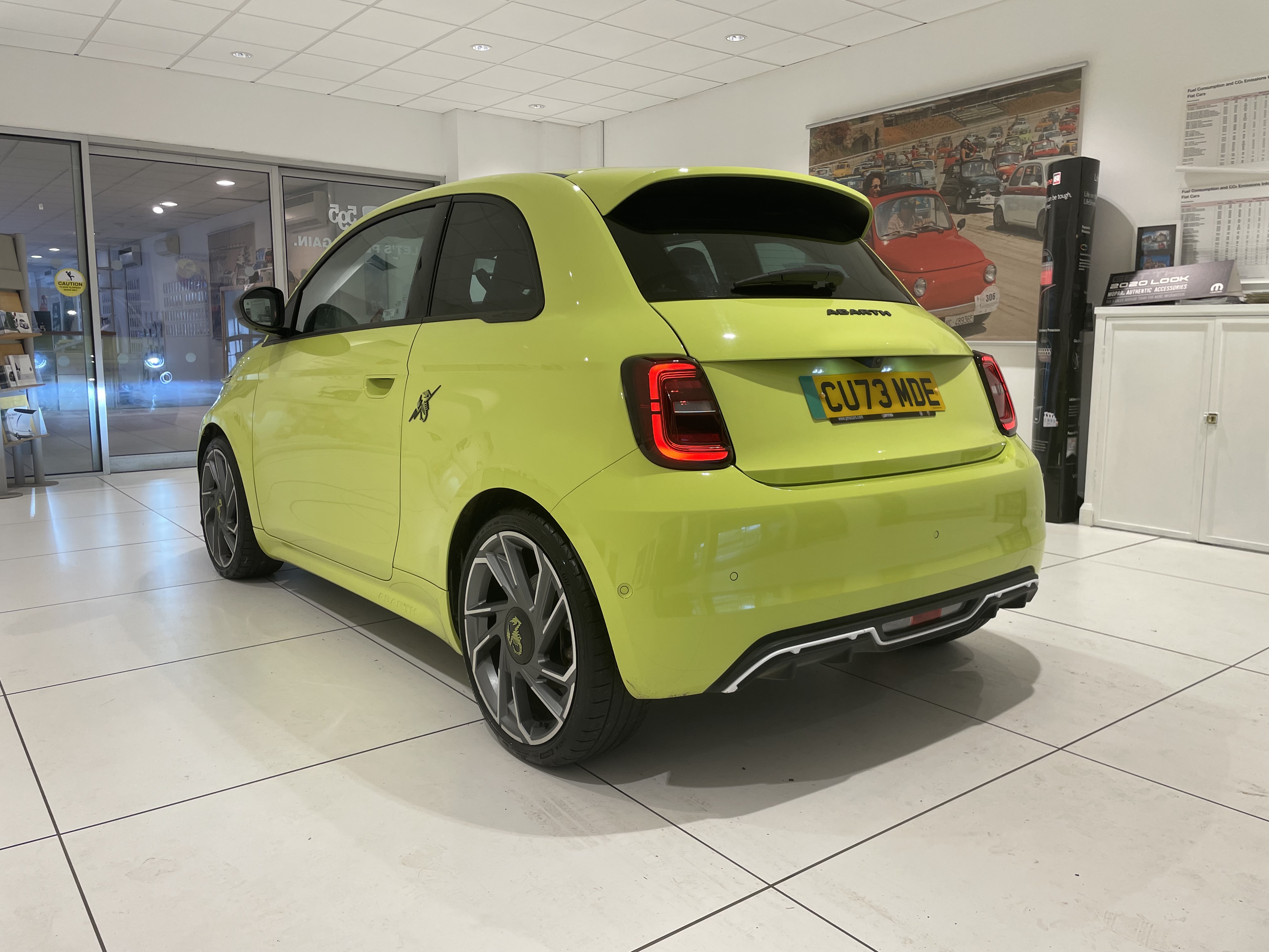 Abarth 500E for sale at PMS in Pembrokeshire