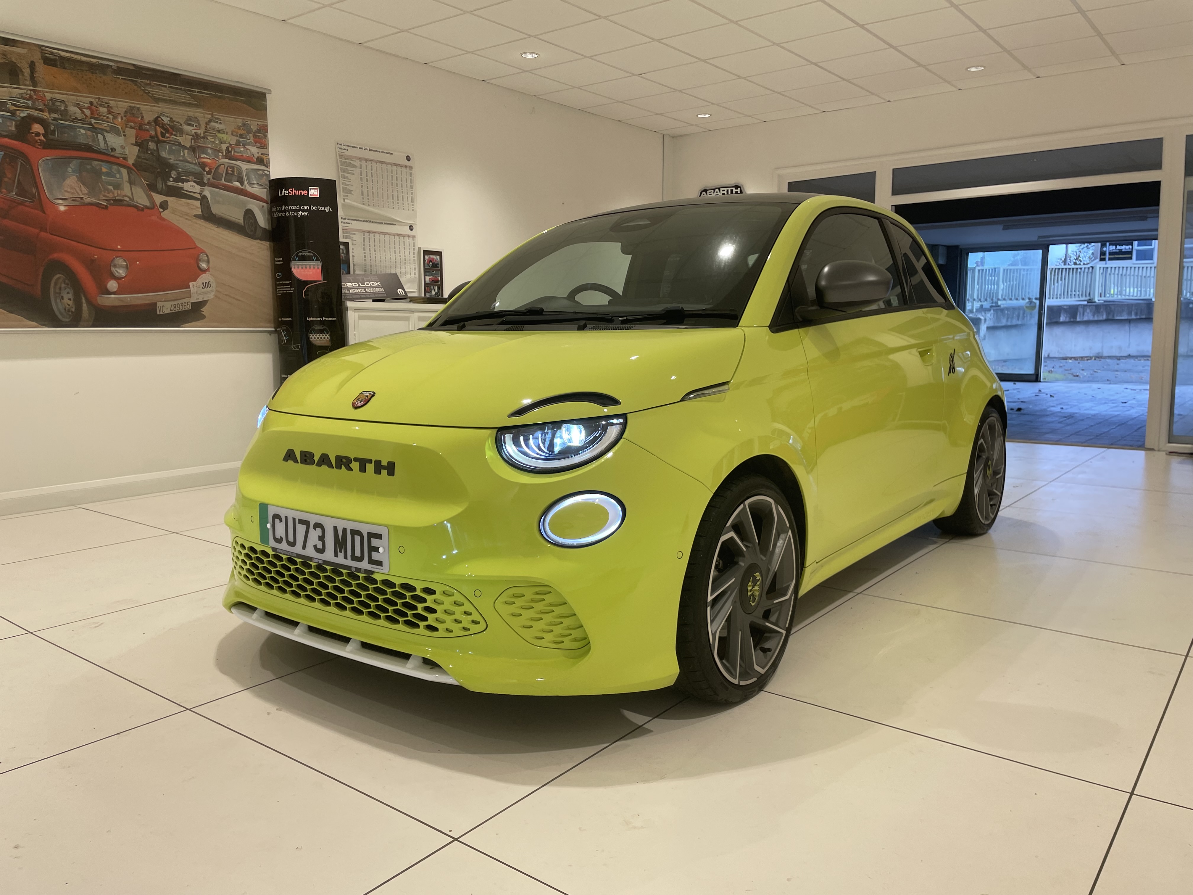 Abarth 500E for sale at PMS in Pembrokeshire