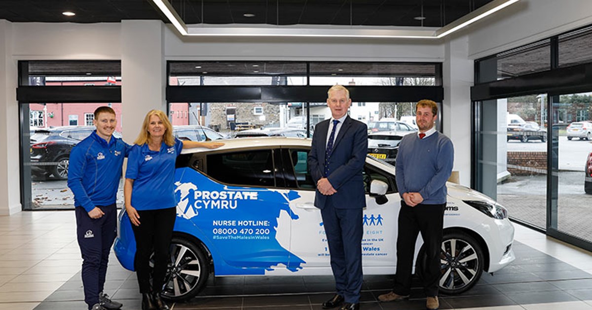 PMS Wraps Up a Nissan For Prostate Cymru