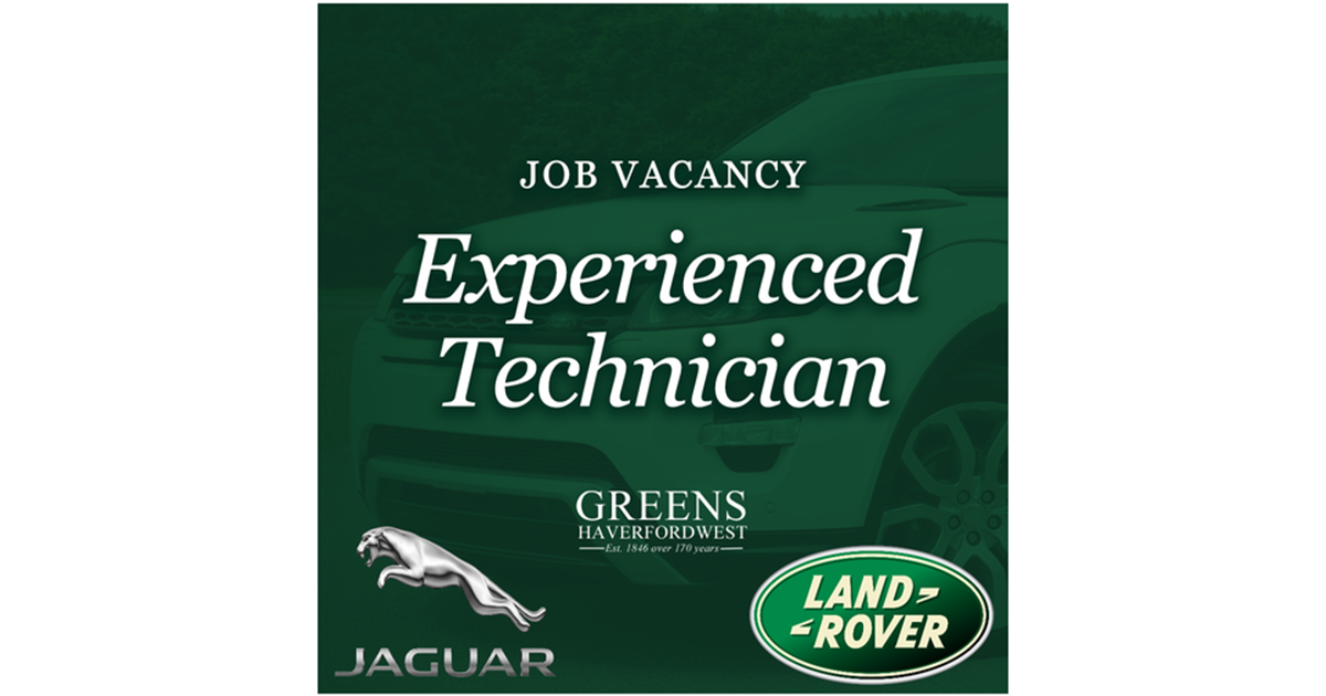 Job Vacancy Haverfordwest - Experience Vehicle Technician